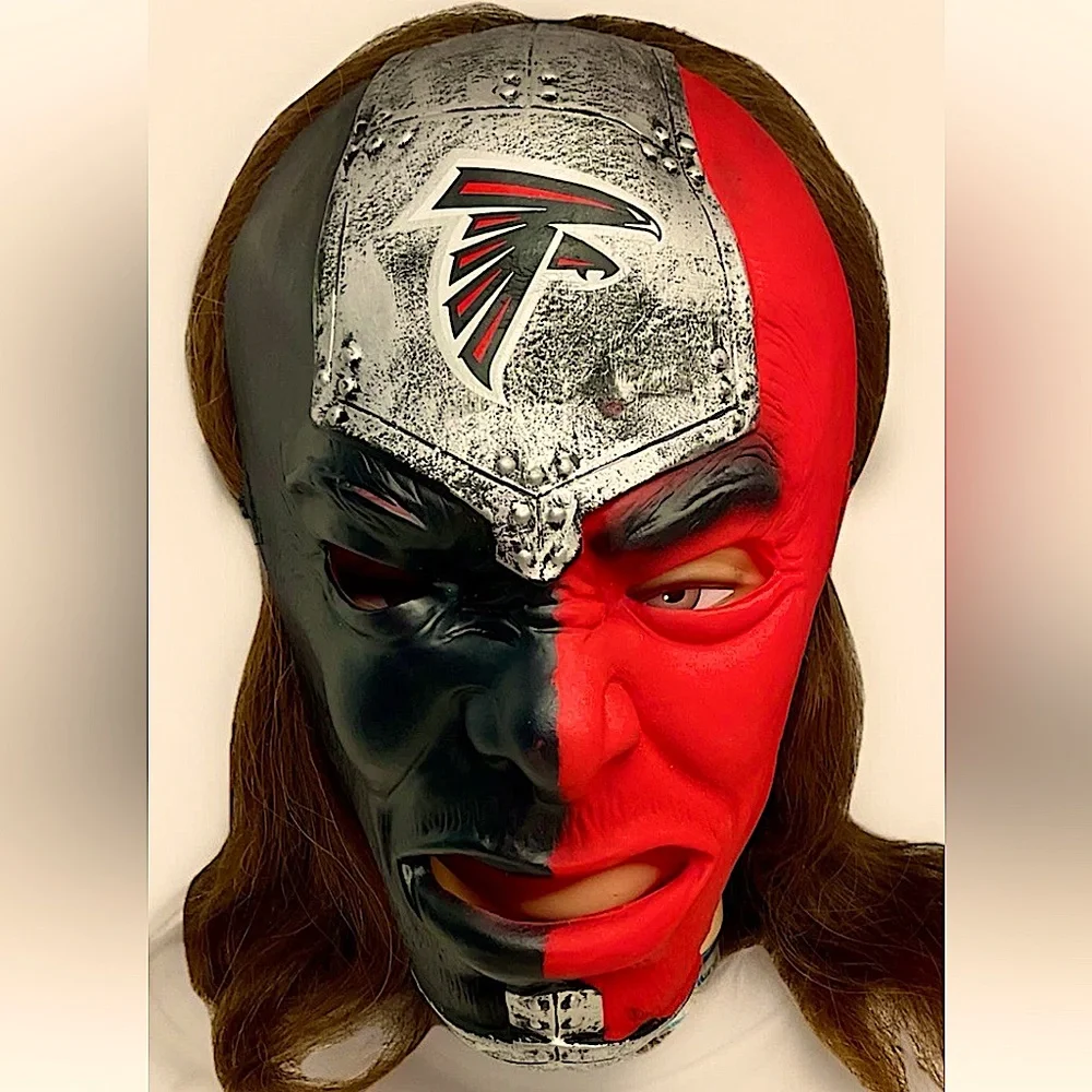 🏈FRANKLIN SPORTS🏈 “FAN FACE” ATLANTA FALCONS NFL OFFICIALLY LICENSED PVC MASK👺